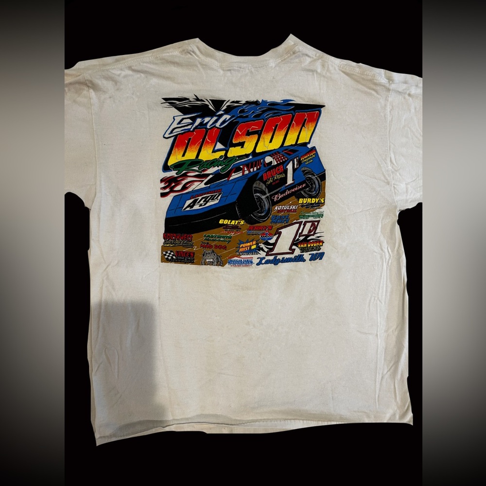 90’s vintage racing oversized tee grunge skater men’s layer-able retro slouchy